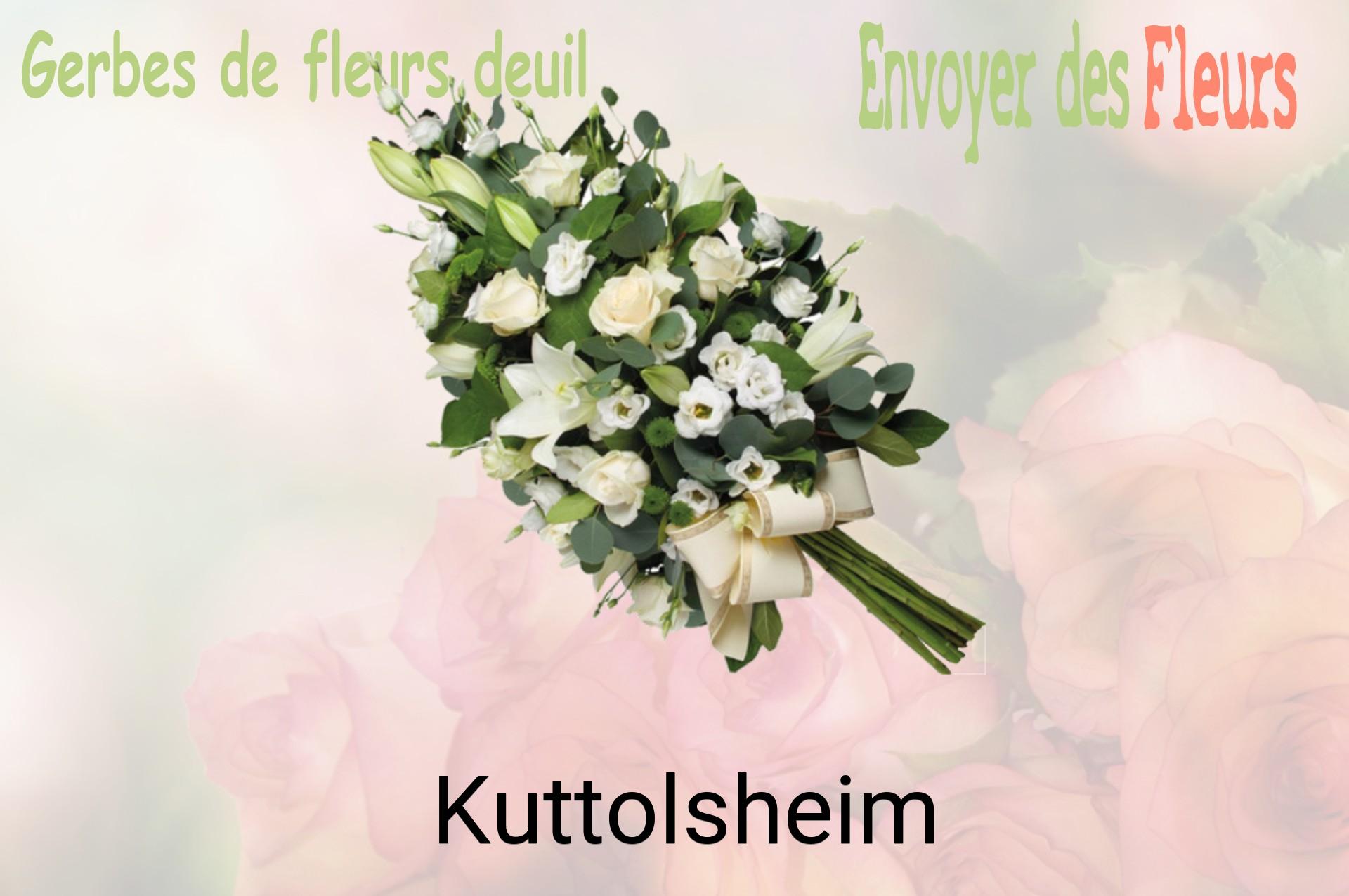Gerbe de fleurs de deuil livrée à Kuttolsheim